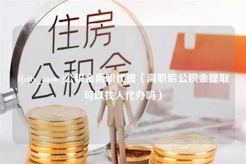 博罗公积金离职代提（离职后公积金提取可以找人代办吗）